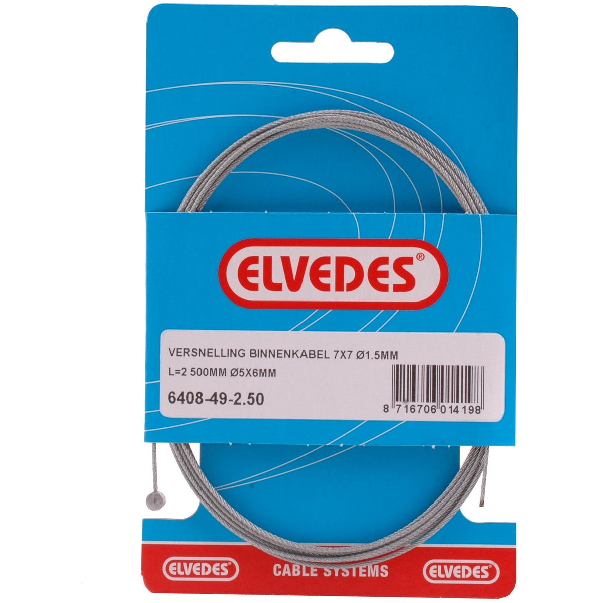 ELVEDES GAS KABEL INNET TON (6408 49-2.50)