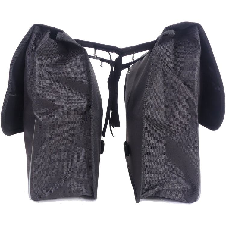 Edge Doppelte Fahrradtasche Basic Shopper 32 Liter 32 x 38 x 13cm (2x) schwarz