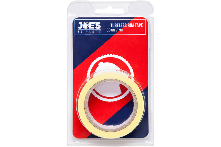 Joes No Flats Tubeless Rand Slint gelb 33 mm x 9m