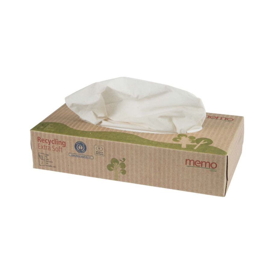 Memo Kosmetische Wischtücher 2-layer Recycling extra weich