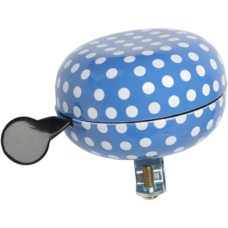 Newlooxs neue Ding Dong Glocke 80mm Polka Dot Blau