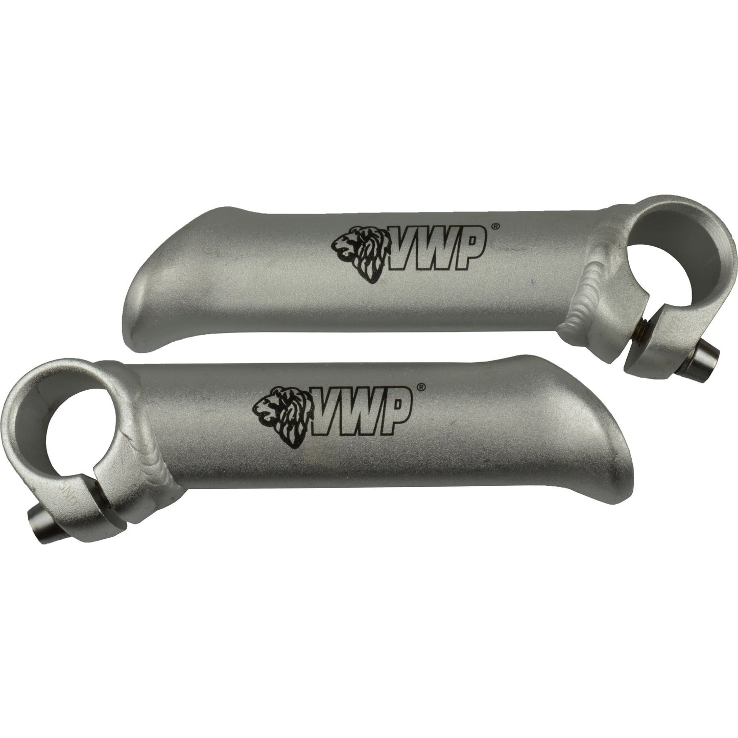 VWP-Bar-Ends geschmiedet kurzes rechte Aluminiumsilber