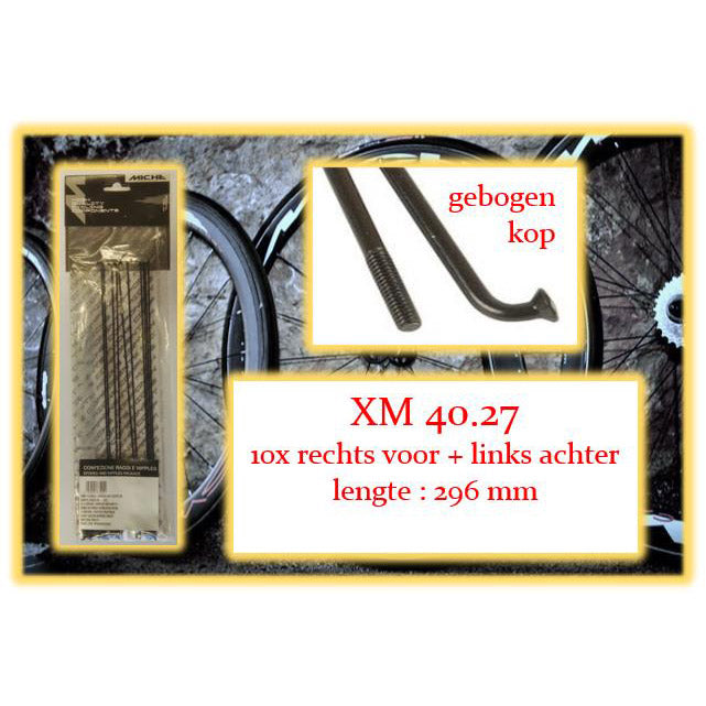 Miche Spaak+Nip. 10x RV+La XM 40.27