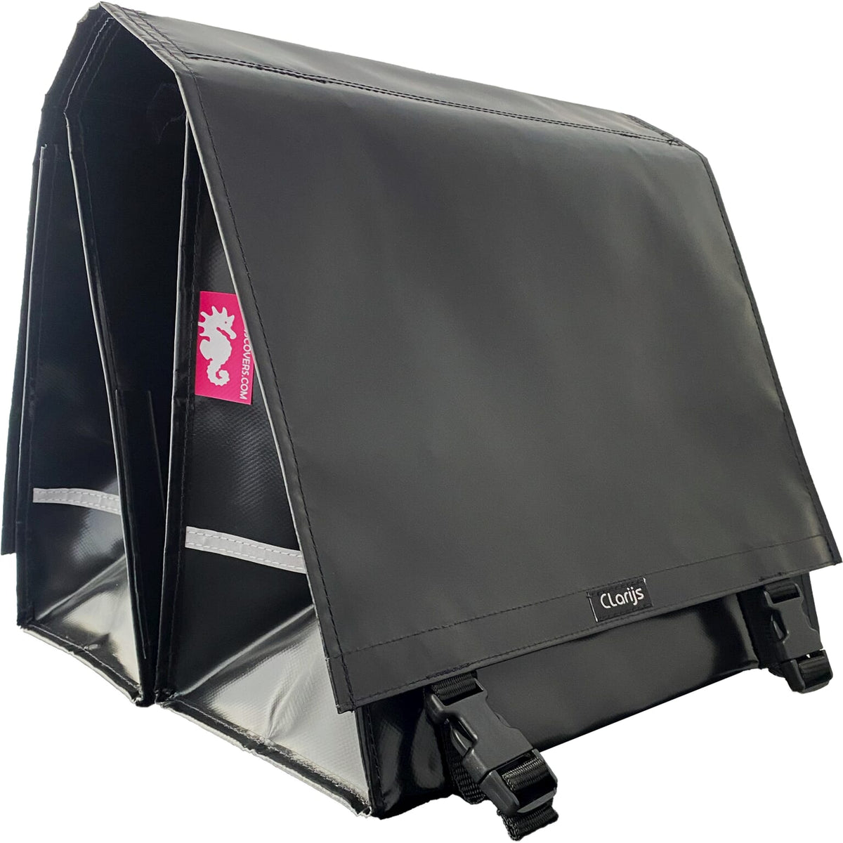 Fahrradbeutel Doppel XL PVC 46L Schwarz