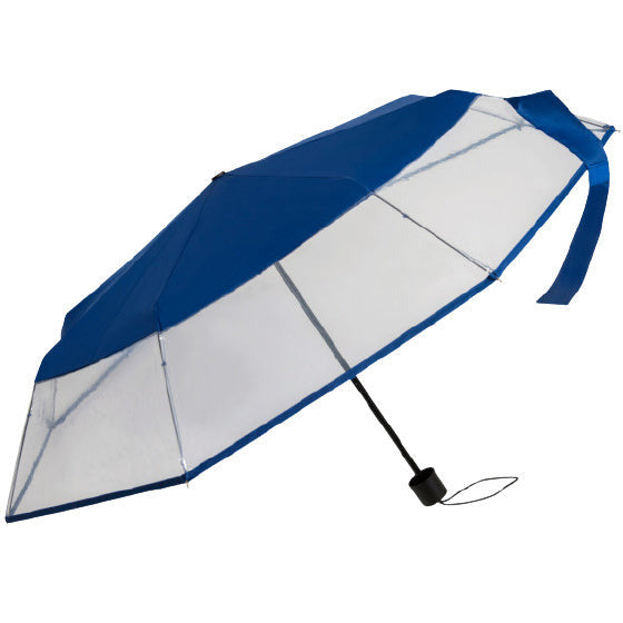 Falconetti Regenschirm 24 x 90 cm Stahl Polyesterblau Transparent