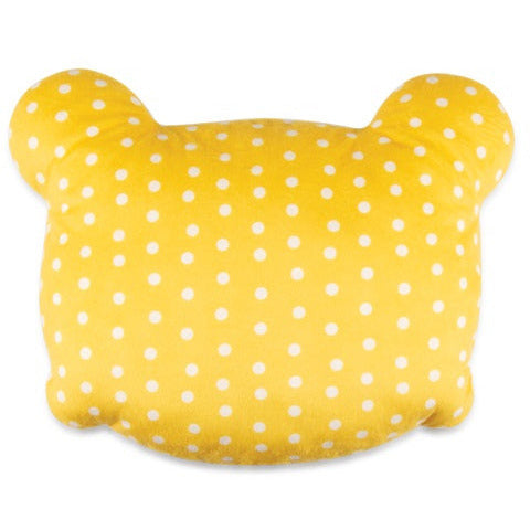 Zitronenbandkissen Junior 35 cm Polyester weiß gelb