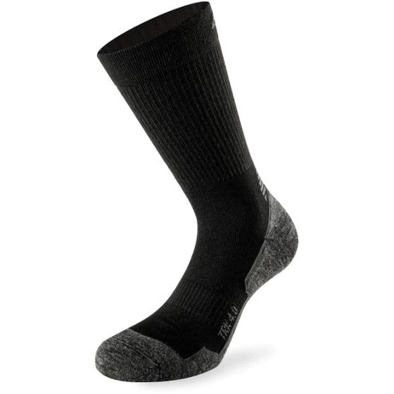 Lenz Walking Socken Trekking 4.0 Polypropylen Schwarz Grau Größe 39-41