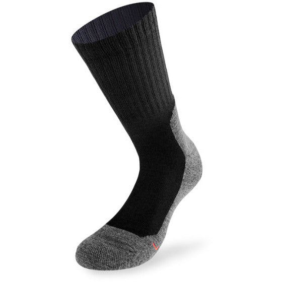 Lenz Walking Socken Trekking 5.0 Polyester schwarz 2 Paare der Größe 42-44