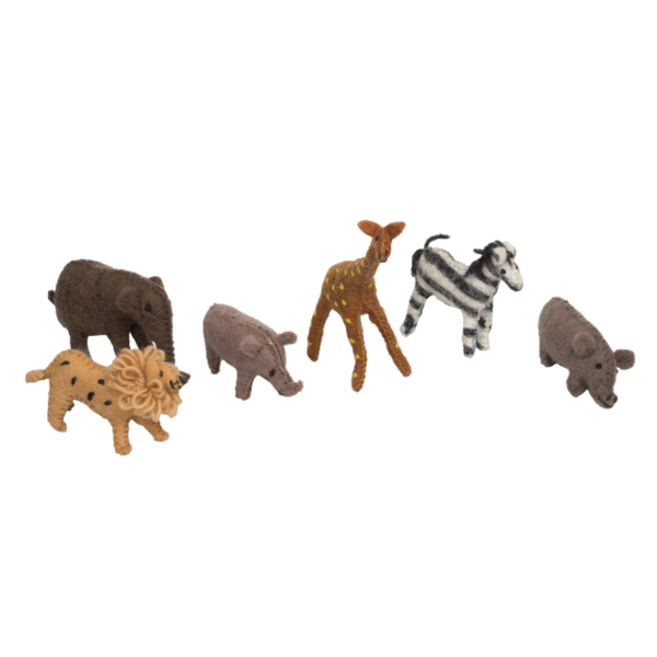 Papoose -Spielzeug afrikanische Tiere klein 6