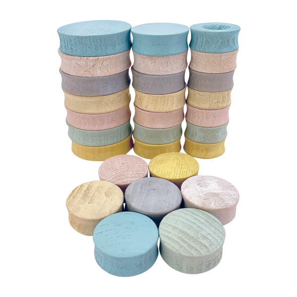 Papoose Toys Mini Pastellrunden 28 PC