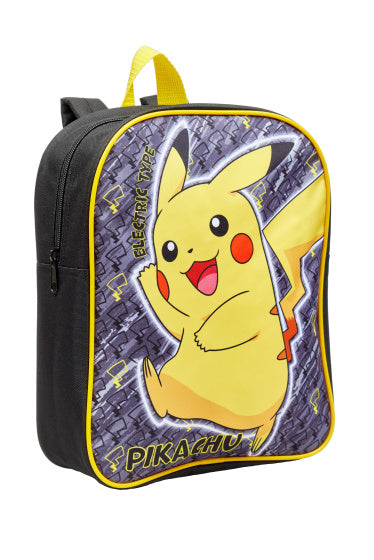 Pokémon Pikachu Kinder Rucksack Jungen 31 x 25 cm 5l Schwarzgelb