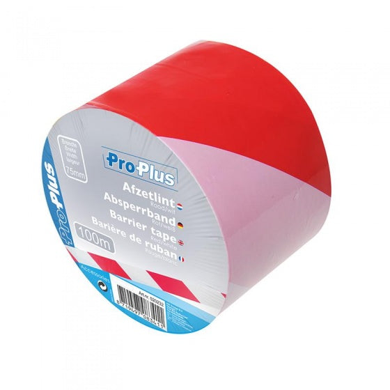 Proplus Sales Ribbon 100 Meter Rot Weiß