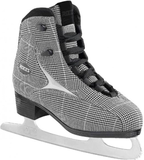 ROCES Figure Skating Britische Scheck Damen Schwarz und Weiß Größe 39