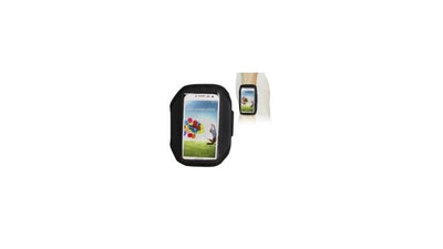 Kein Name Sport Armband Schwarz für Galaxy S4