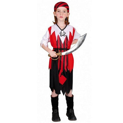 Clown Clown Kinderkostüm Piratenmädchen 10-12 Jahre