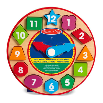 Melissa Doug Melissa Doug Holzlernuhr mit 12 Holzformen