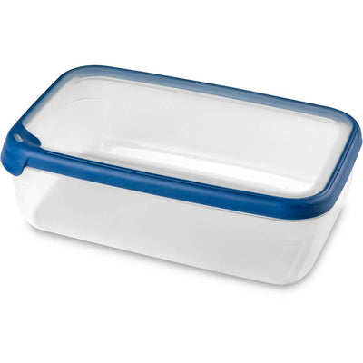 Hurver Grand Chef Vershoudbak Rechteck 4L transparent dunkelblau