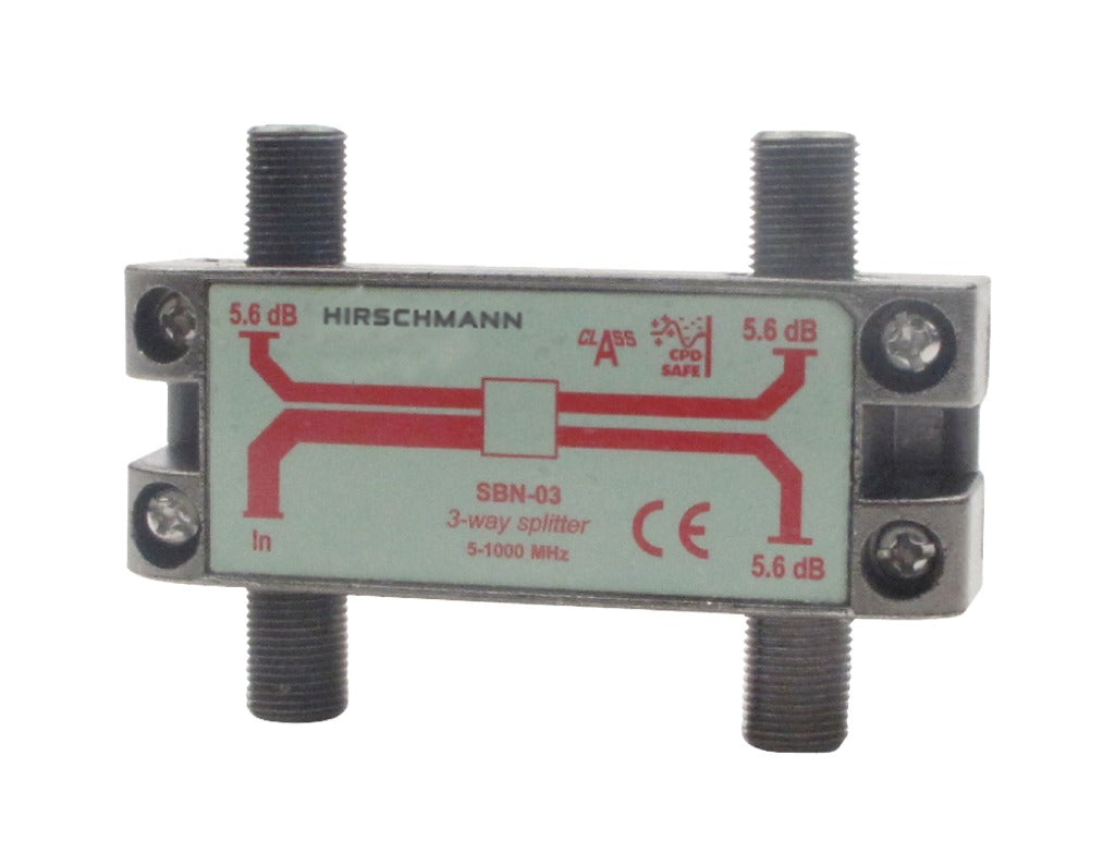 Hirschmann Hirschmann 695004596 CATV-Splitter 5.6 dB 5-1000 MHz 3 Ausgänge