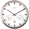 Nächste Zeit Nextime NE-90513WI Wanduhr + Wetterstation 25 cm weißes RC-Aluminium