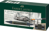 Faber Castell Faber Castell FC-160306 WK25Aquarel Marker FC Albrechtdürer 5 Stück graue Töne - afbeelding 1