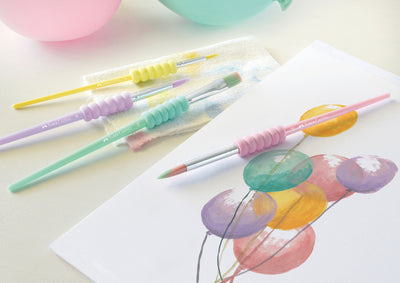 Faber Castell Faber Castell FC-481620 Pinselset Soft Touch 4 Stück Pastellfarben