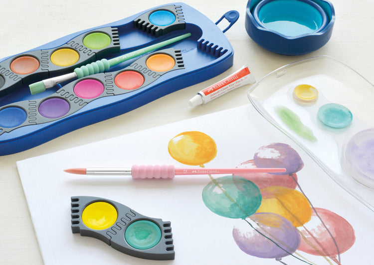 Faber Castell Faber Castell FC-481620 Pinselset Soft Touch 4 Stück Pastellfarben