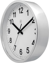 Nächste Zeit NXX-7307ZI-V2 Wanduhr NXT Diam. 25,5 cm Plastik Silber, weißes Zifferblatt, #039; Ruhige Uhr - afbeelding 2