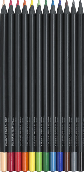 Faber Castell Faber Castell FC-116412 Colplants Schwarze Edition in Beutel 12 Stücke