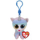 Ty Beanie Boo #039;s Clip Kuscheltier Katze Heather