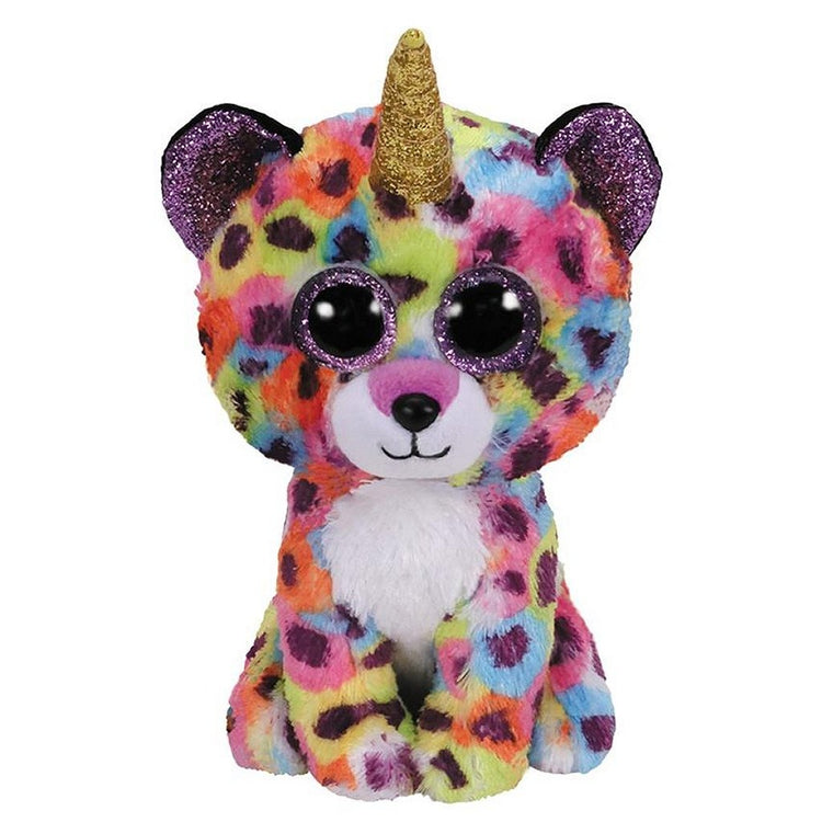 Ty Ty Beanie Boo #039;s Leopard Einhorn Kuscheltier Giselle 15 cm