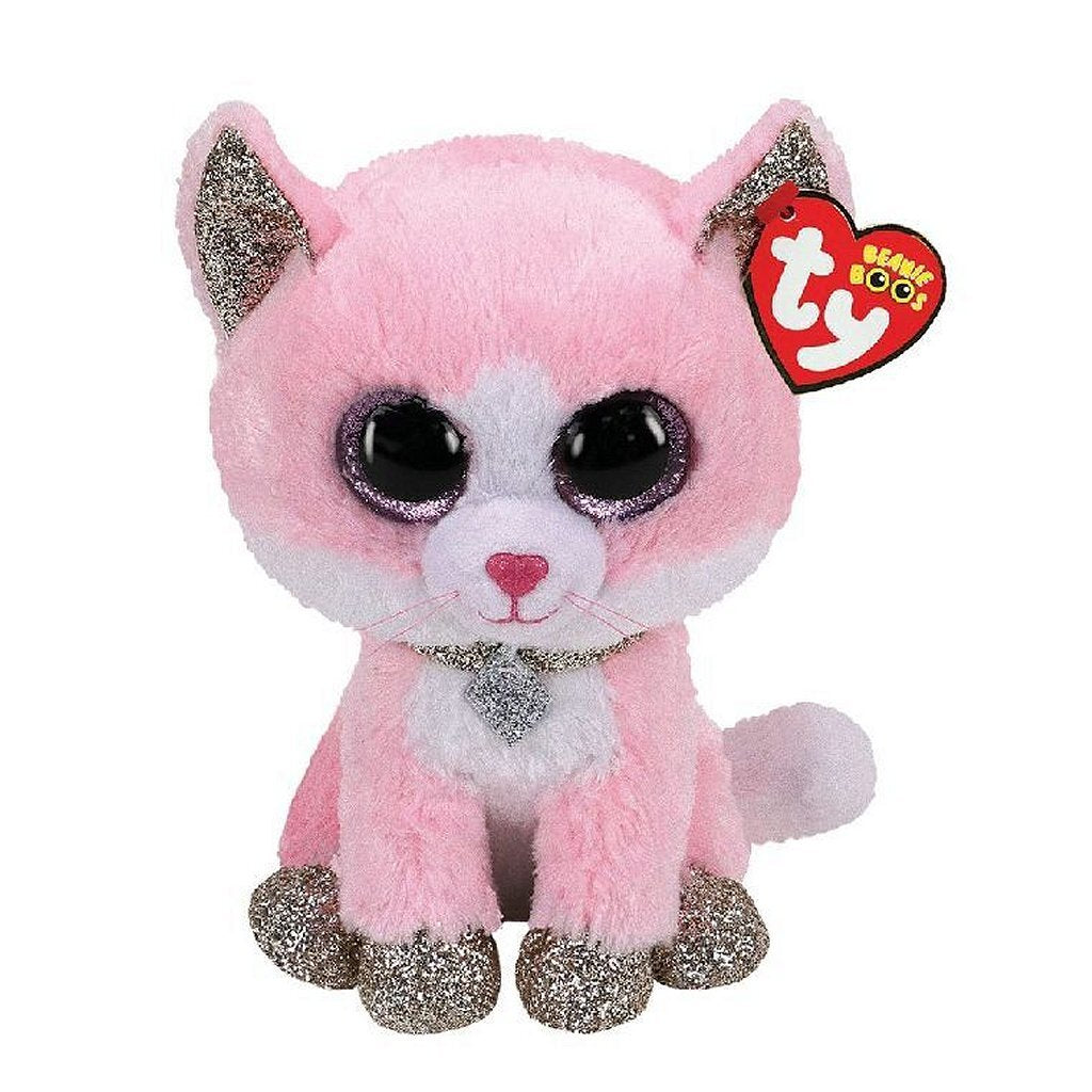 Ty Beanie Boos Fiona Pink Cat, 15 cm
