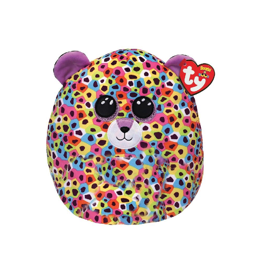 Ty Ty Squish ein Boo -Kuschelkissen Leopard Giselle 23 cm