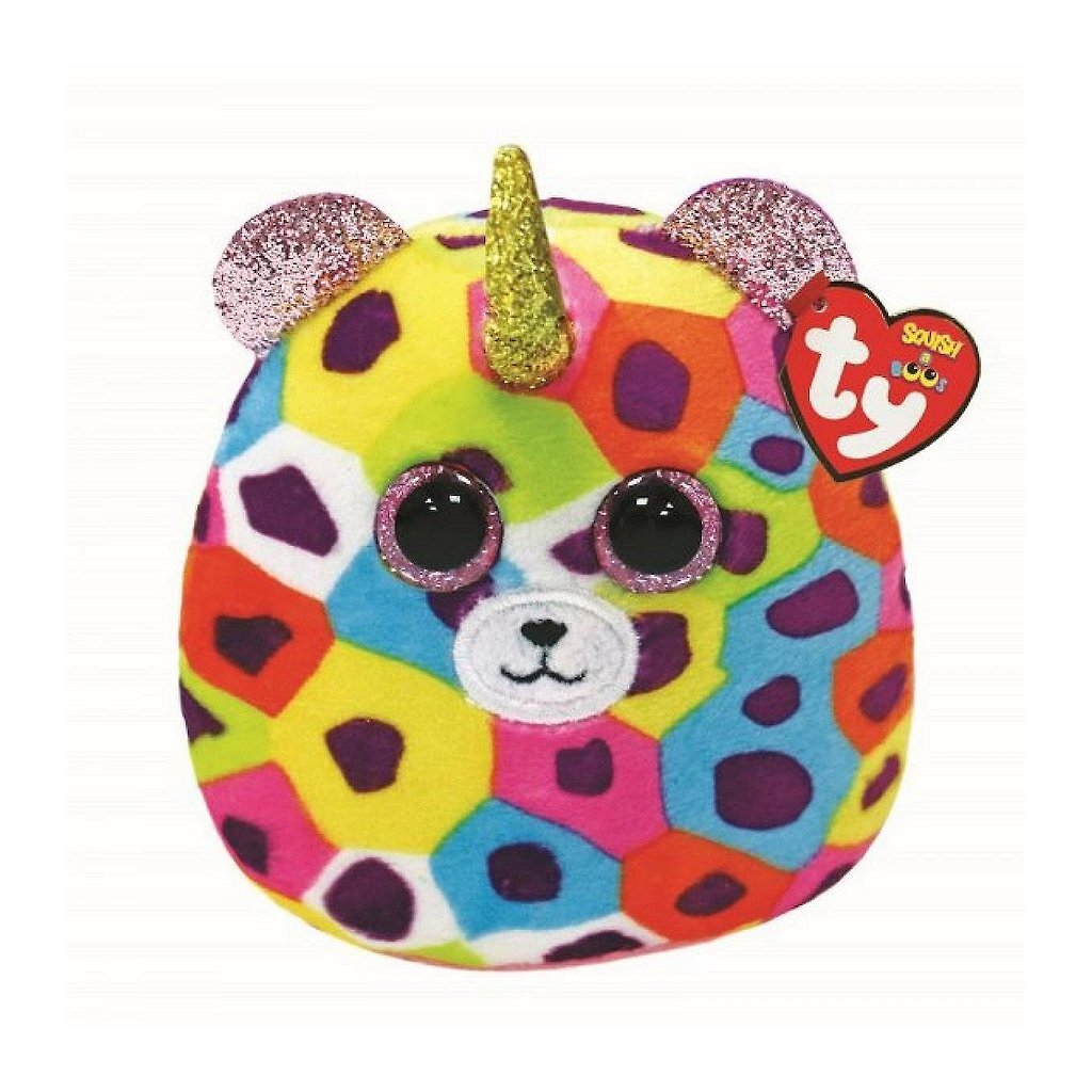 Ty Ty Squish ein Boo -Kuschelkissen Leopard Giselle 8 cm