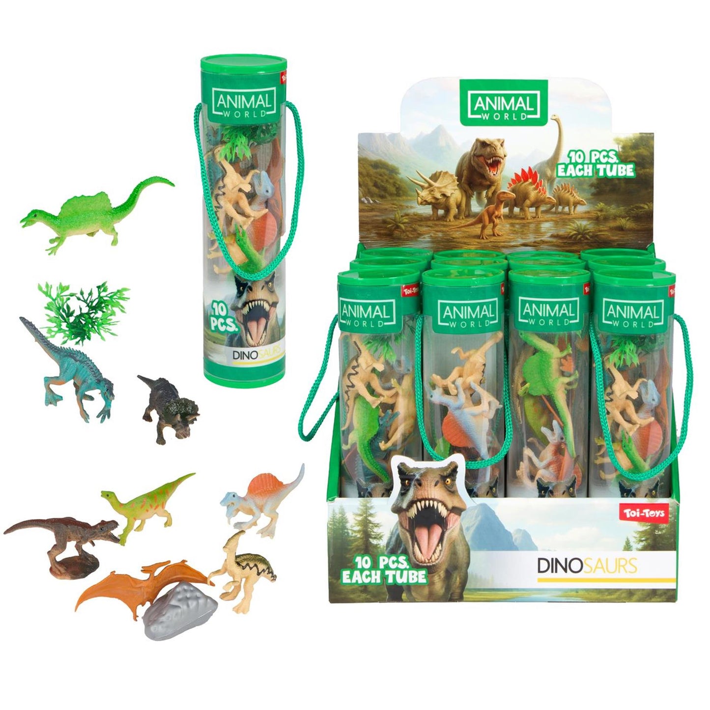 Toi-toys Tierwelt Dino-Spielset – 10-teilig.