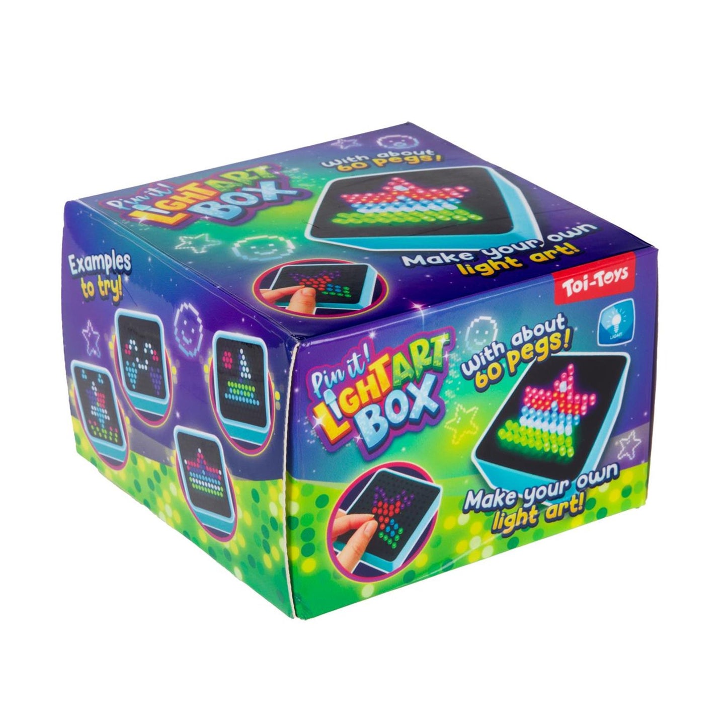Toi-toys Kunstwürfel zum Anstecken mit Licht