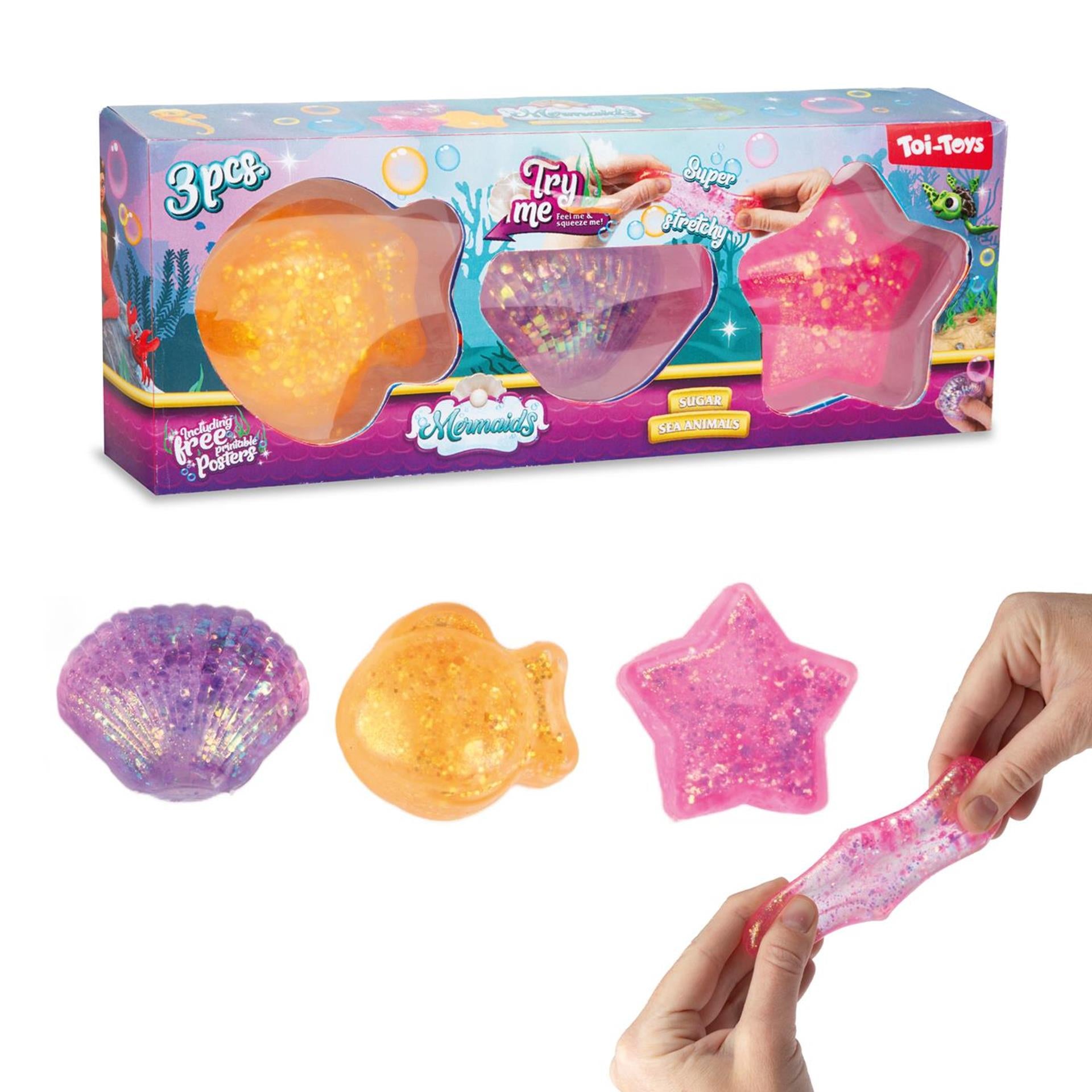 Toi-toys Meerjungfrauen Quetschfiguren Meer – 6cm