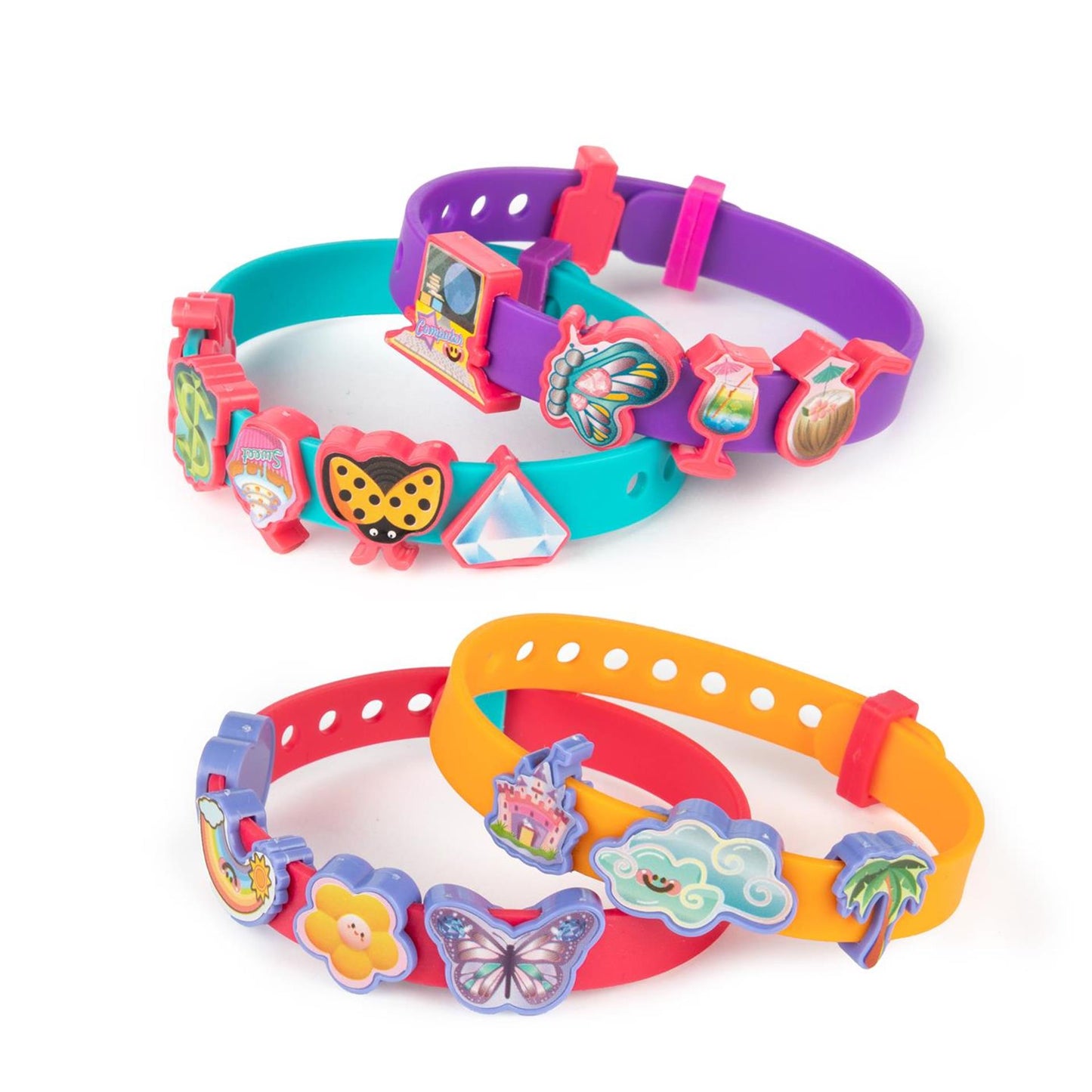 Machen Sie 2 Toi-toys-Armbänder mit Aufklebern