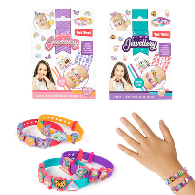 Machen Sie 2 Toi-toys-Armbänder mit Aufklebern