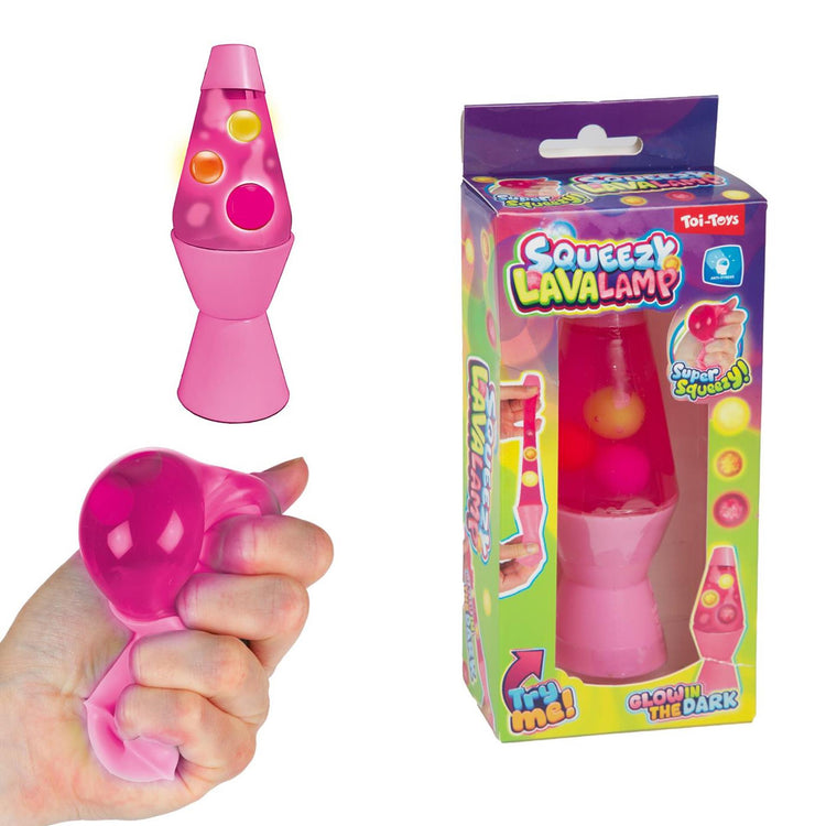 Toi-toys Quetsch-Lavalampe leuchtet im Dunkeln, 12 cm