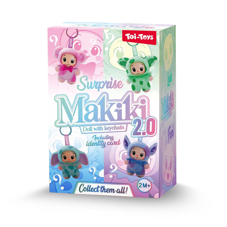 Toi-toys Überraschungs-Schlüsselanhänger Makiki-Puppe 2.0