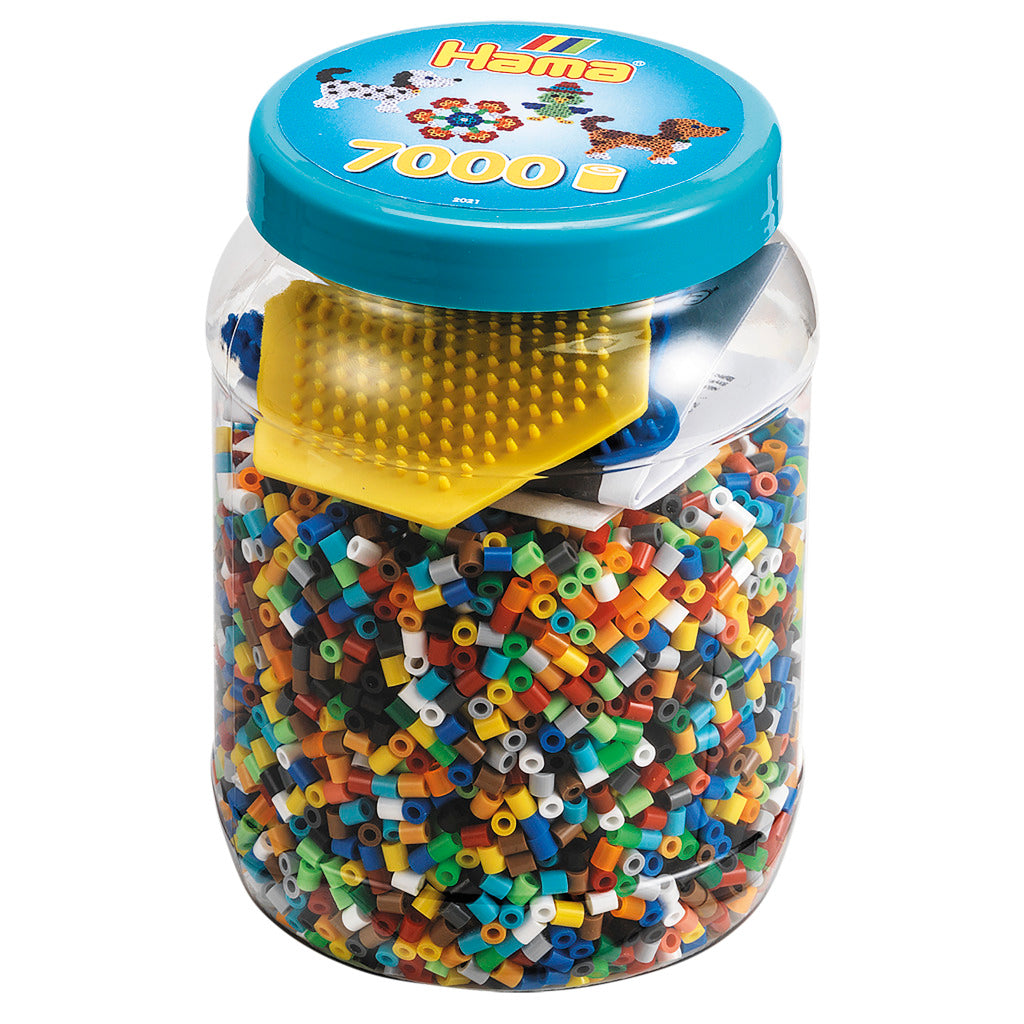 Hama -Bügelnperle im Topf, 7000st.