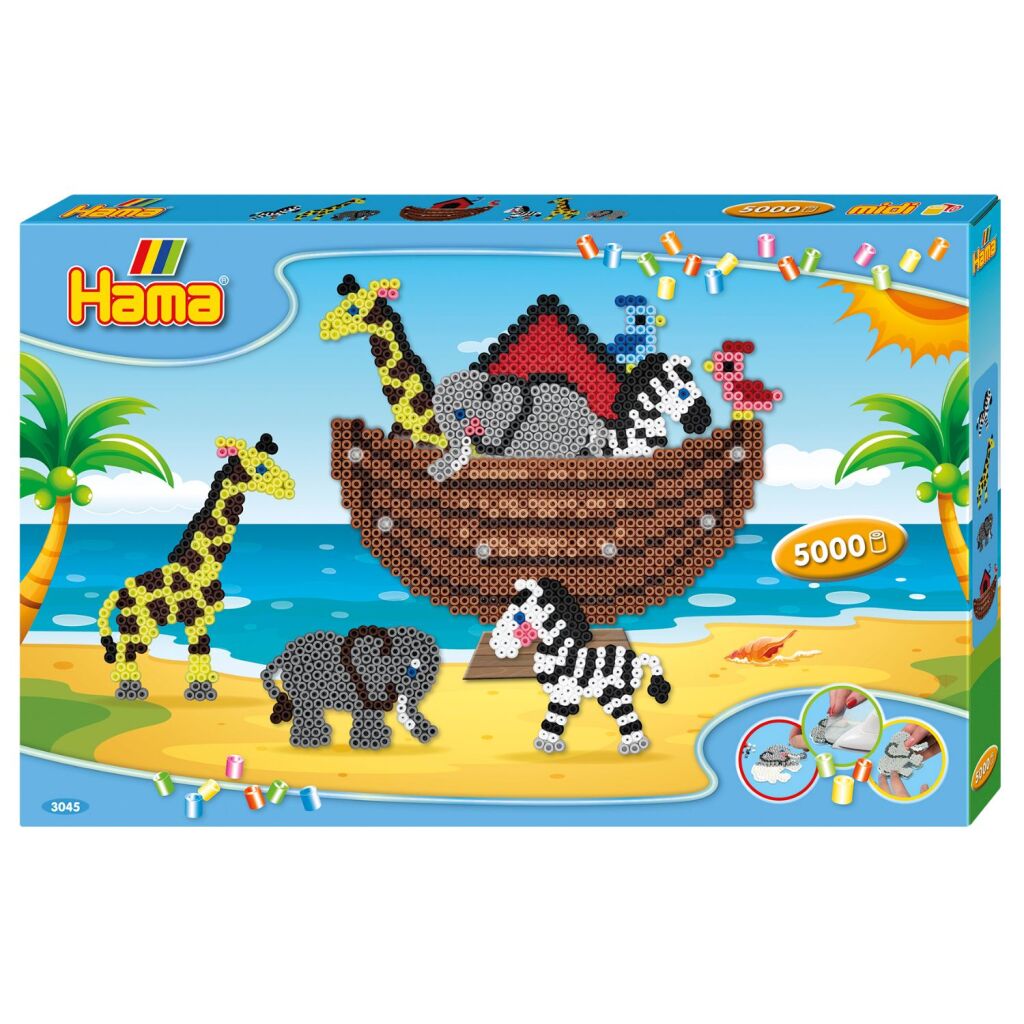 Hama -Eisenperlen Eisenperlen Set von Noah 5000 Stücke