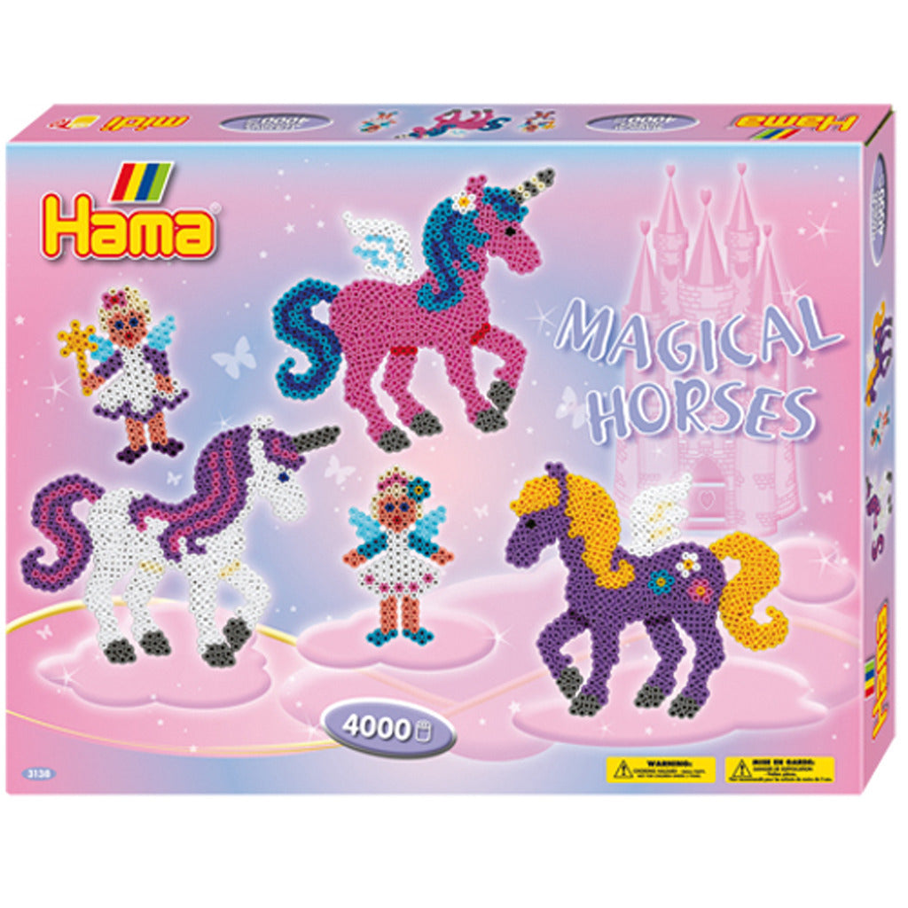 Hama String Perle Set Magical Horses, 4000st.