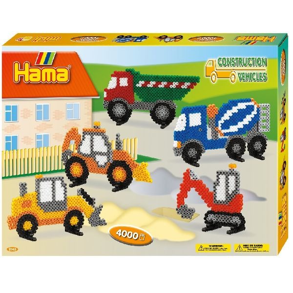 Hama String Perle Set Work Vehicles, 4000st.