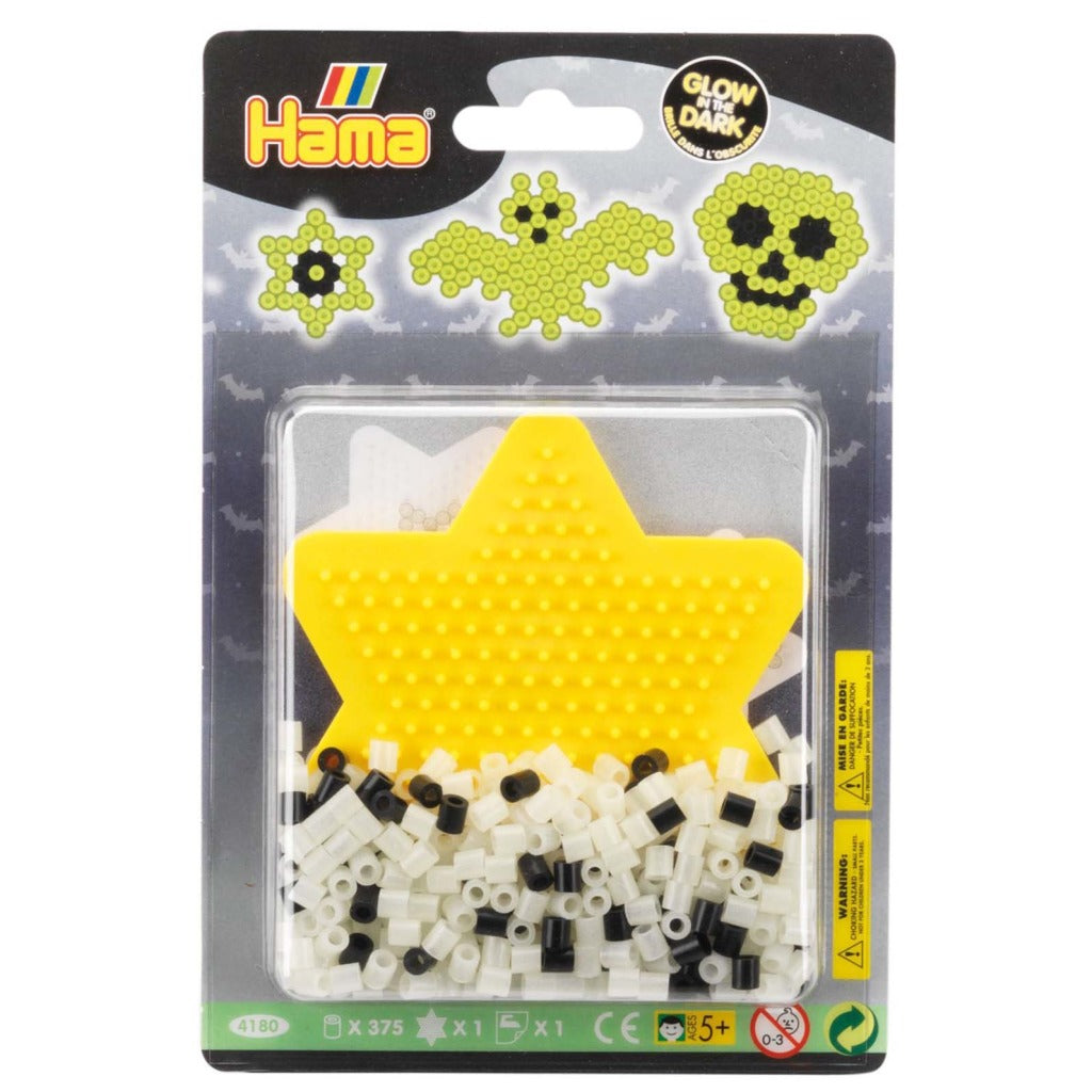 Hama Iron Perlen Blister Pack leuchten in den dunklen 375 Teilen