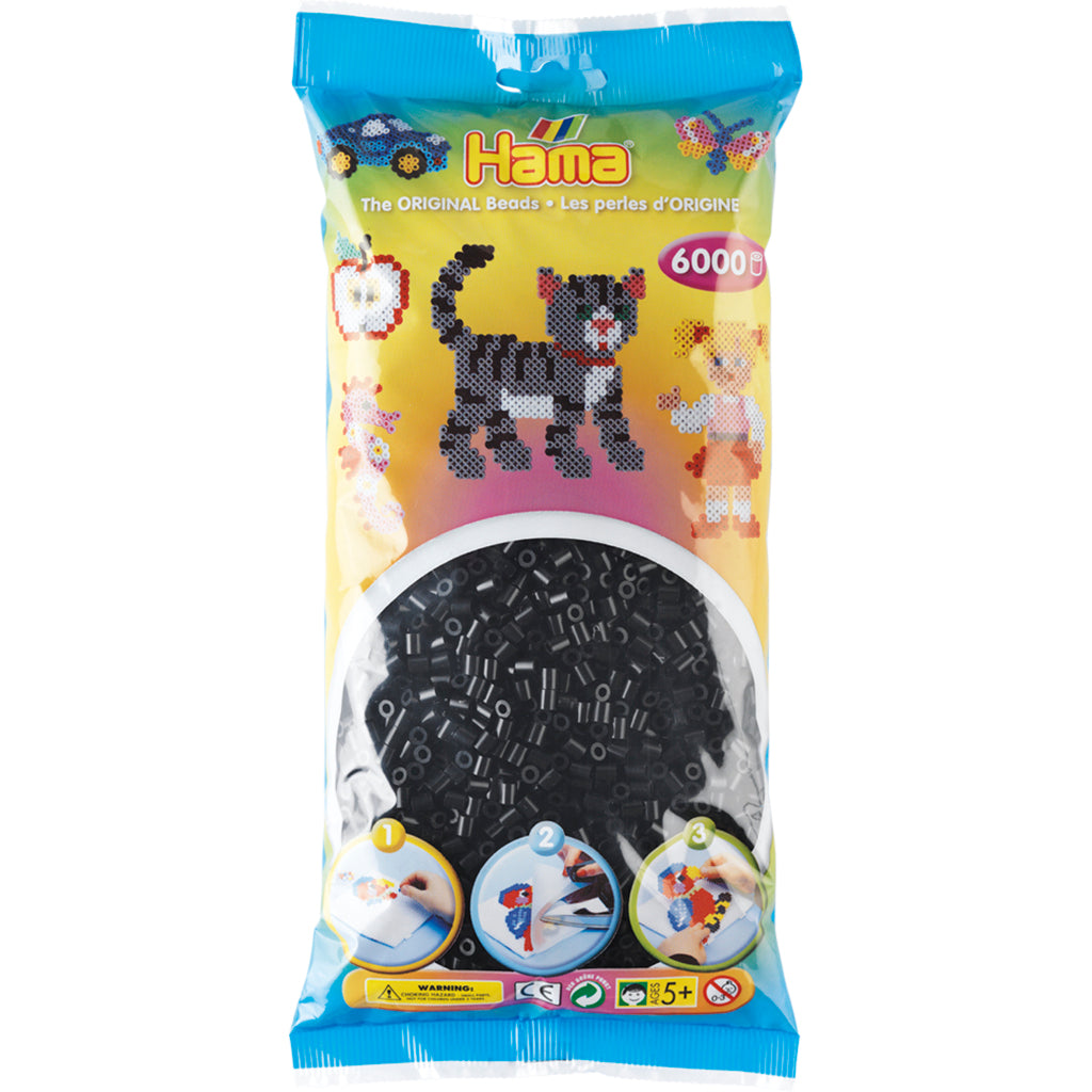 Hama Iron Perlen String Perlen 6000 Stücke schwarz