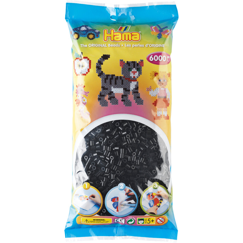 Hama Iron Perlen String Perlen 6000 Stücke schwarz