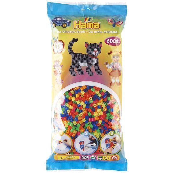 Hama String Perlen 20551 Eisenperlen Neon 6000 Stücke