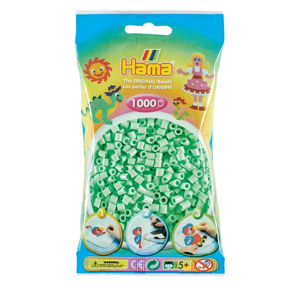 Hama Iron Perlen Mint Pastell 1000 Stücke