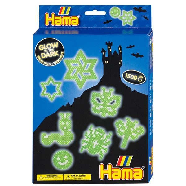 Hama String Perle -Set leuchten im Dunkeln, 1500st.